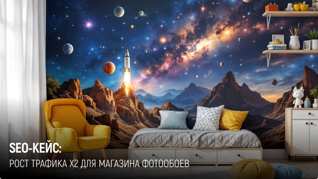Фотообои: 5 866 → 10 237 визитов за полгода